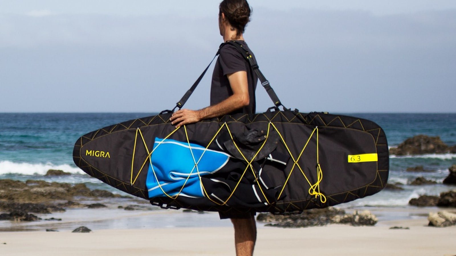 MIGRA functional surfboard bag is great for adventurers