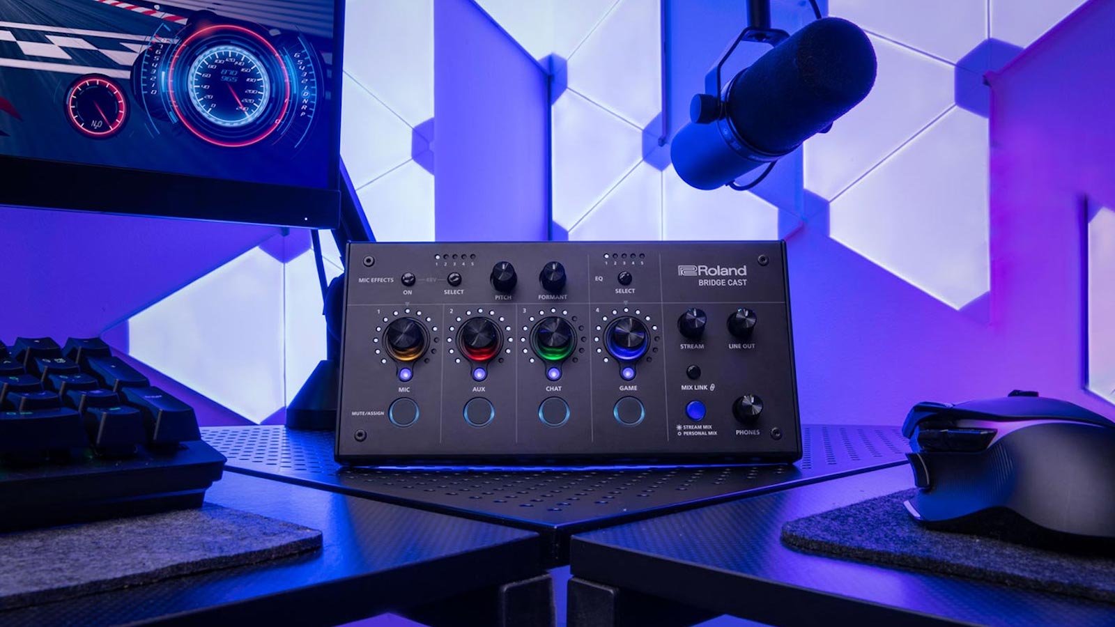 Roland Bridge Cast dual bus gaming mixer delivers pro-level sound for livestreams