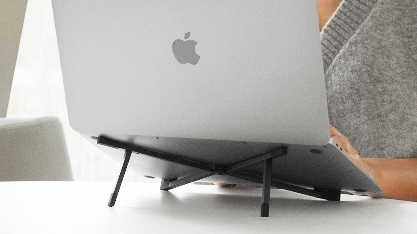Native Union Fold Laptop Stand offers an optimized 15° viewing angle and improved posture
