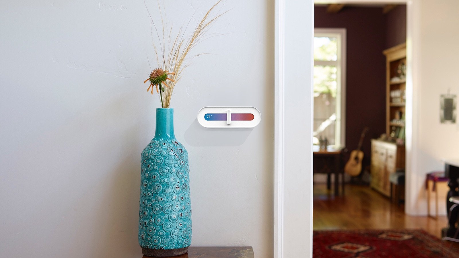 Slide Minimalist Thermostat simplifies managing your home’s temperature