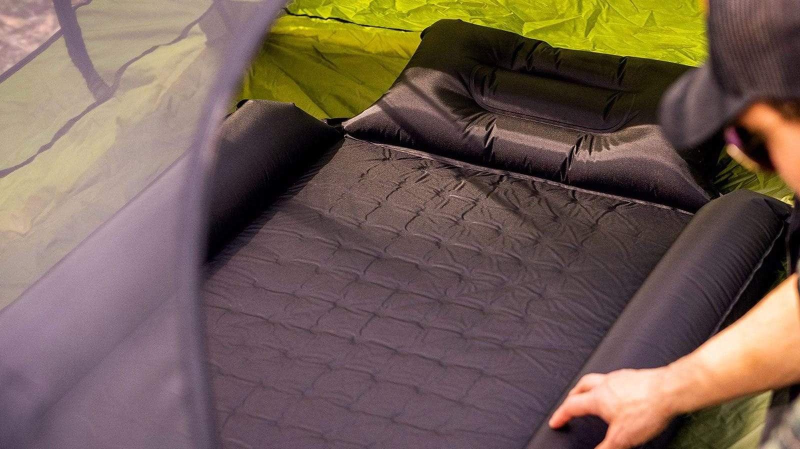 Pelican Outdoor Rugged Sleep Pad self-inflates to keep you comfortable while camping