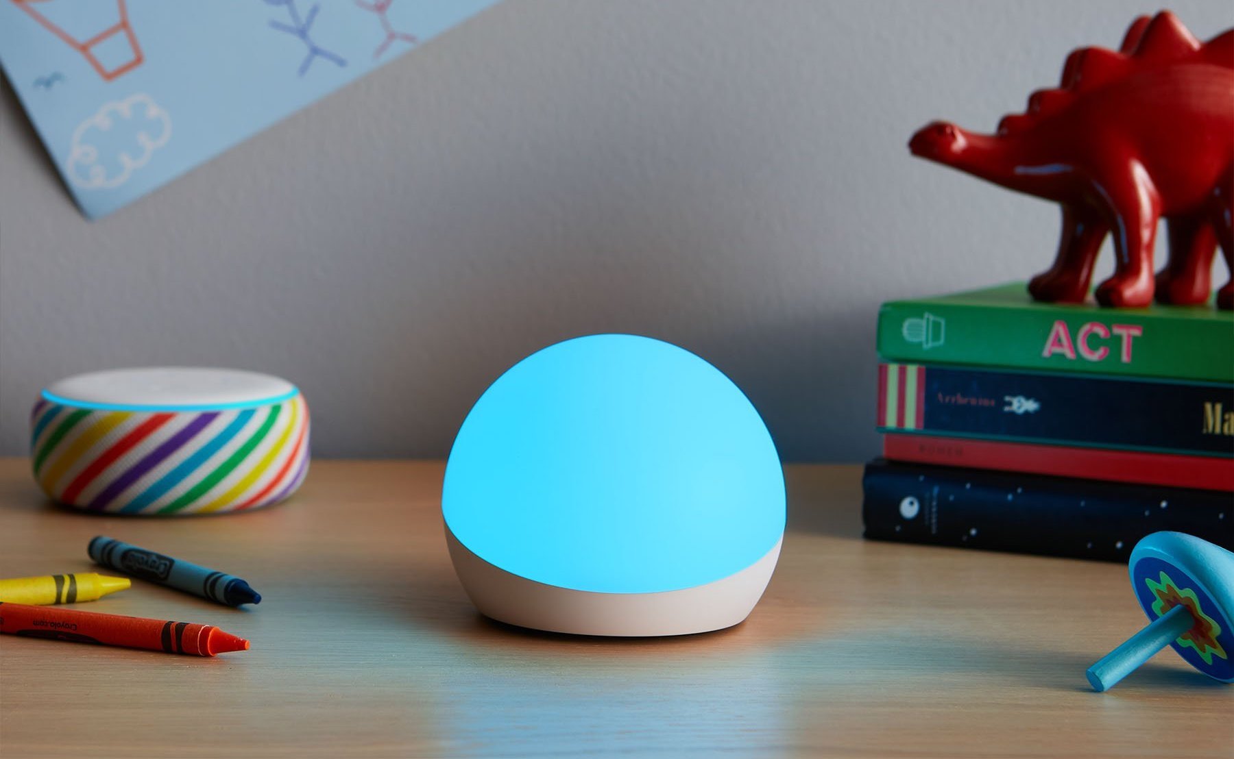 Amazon Echo Glow Companion Lamp responds to your voice for fun party modes