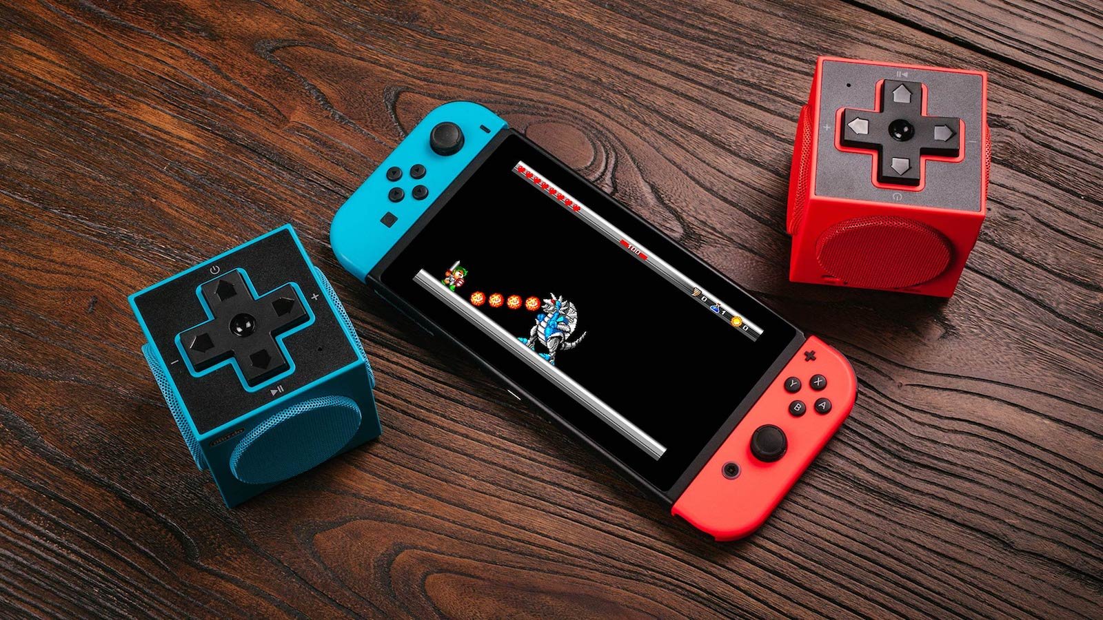 8Bitdo Twincube Stereo Speakers are a portable way to listen to music and play games