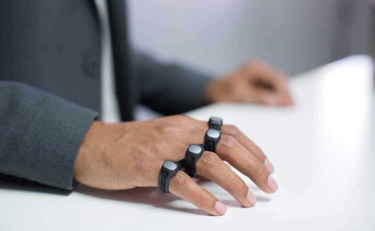 Tap Strap 2 Wearable Peripheral Controller is a gesture-controlled keyboard and mouse