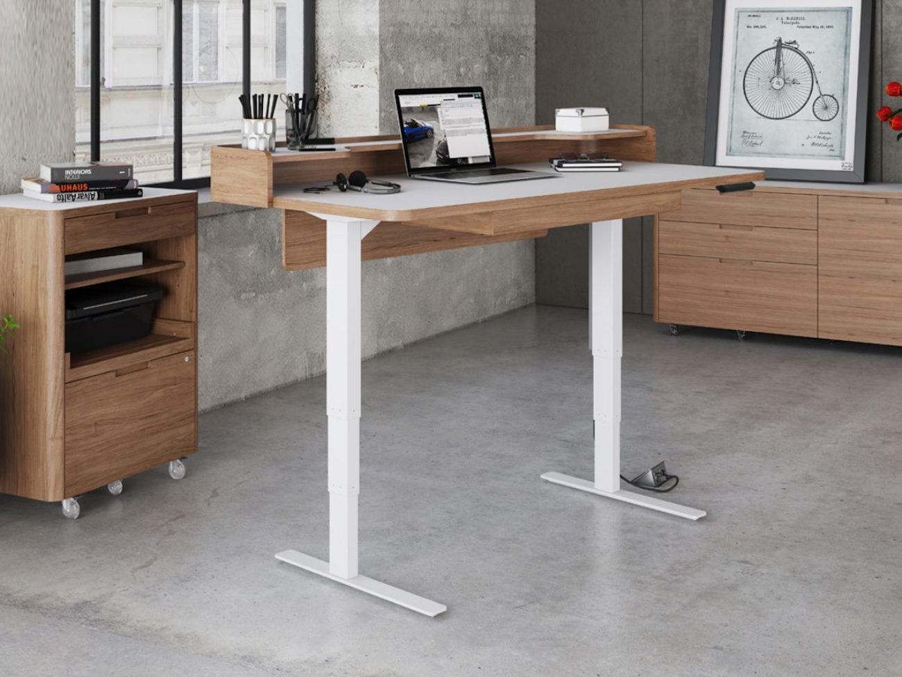 BDI Furniture Kronos 6752 Lift Standing Desk
