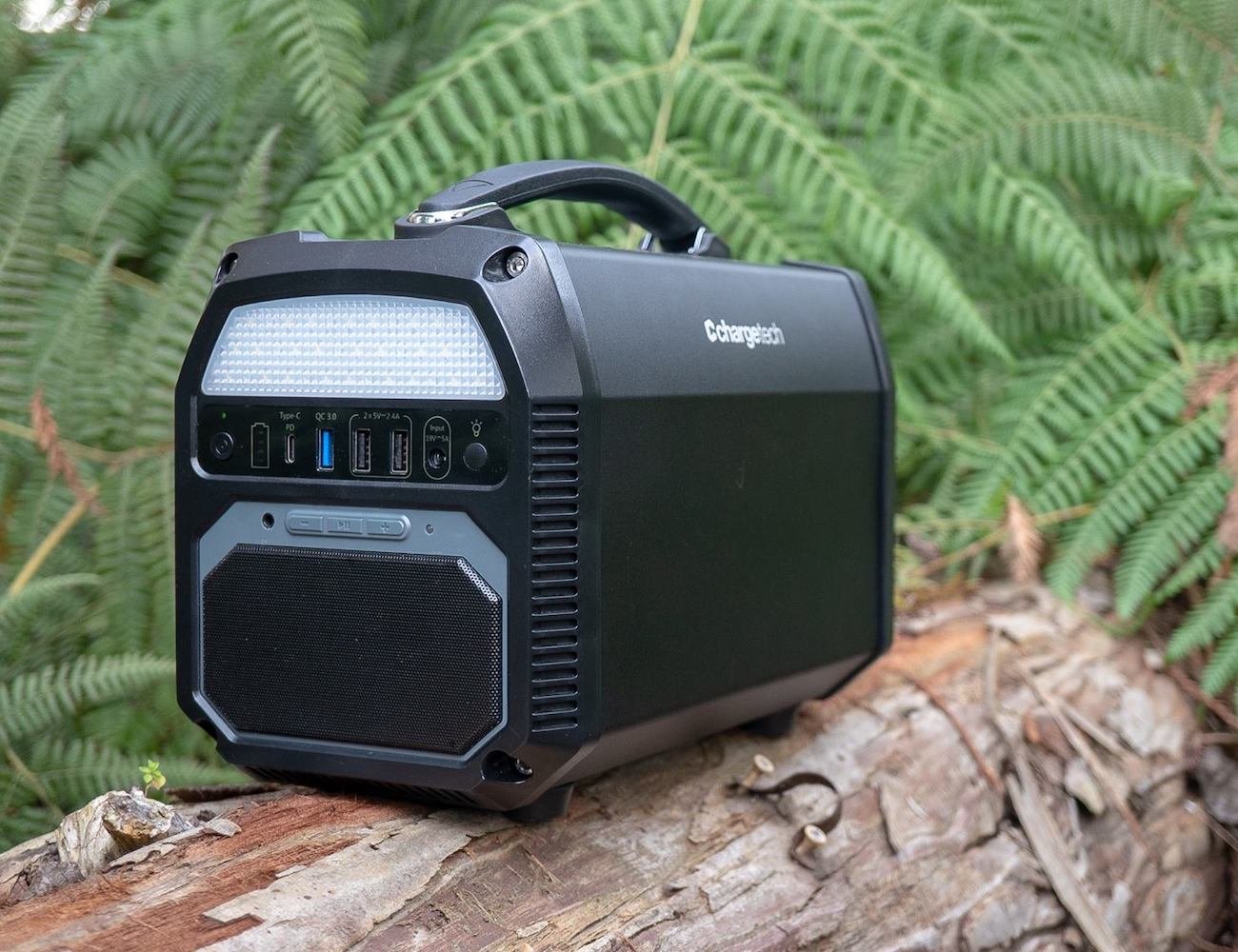 ChargeTech Portable AC Power Station has a 124,000 mAh battery capacity
