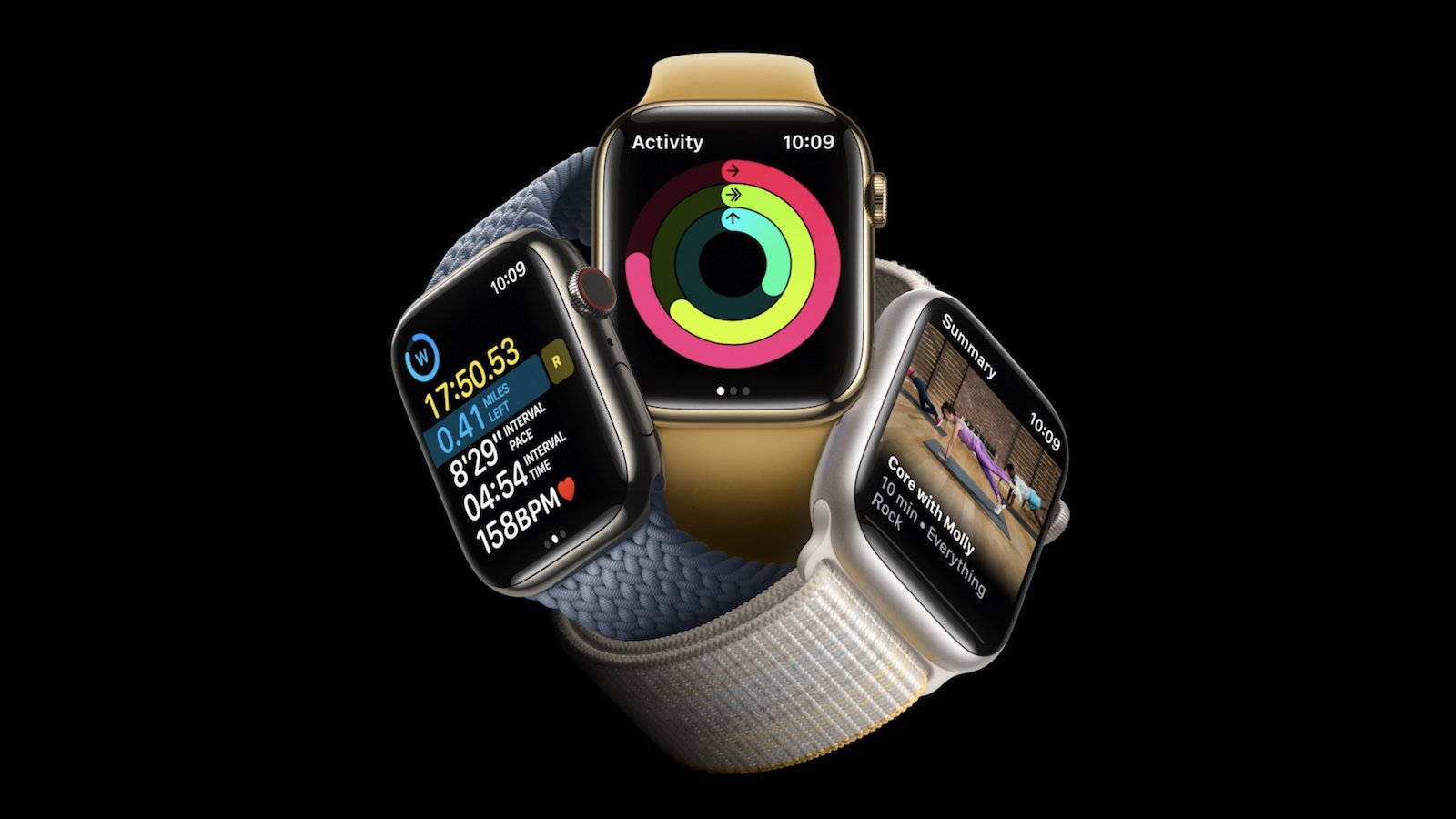 Apple Watch Series 8 smartwatch boasts an always-on display and a durable design