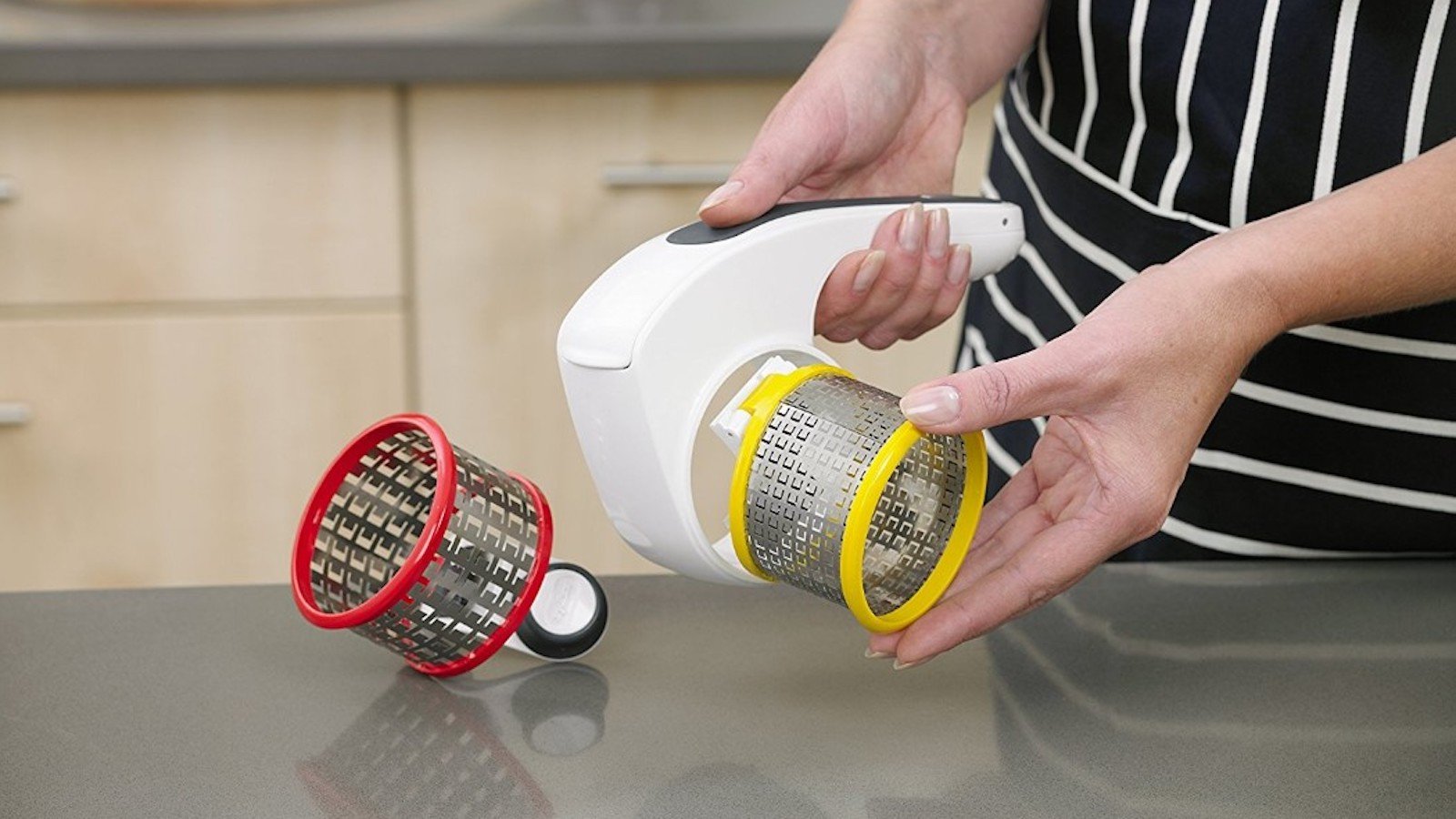 Zyliss Classic Rotary Cheese Grater food slicer quickly grates to save you time
