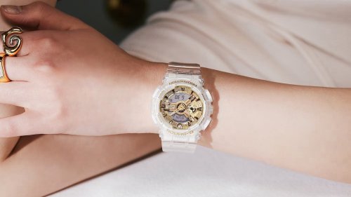 Casio G-SHOCK Transparent Gold Watch Collection has a summery transparent design