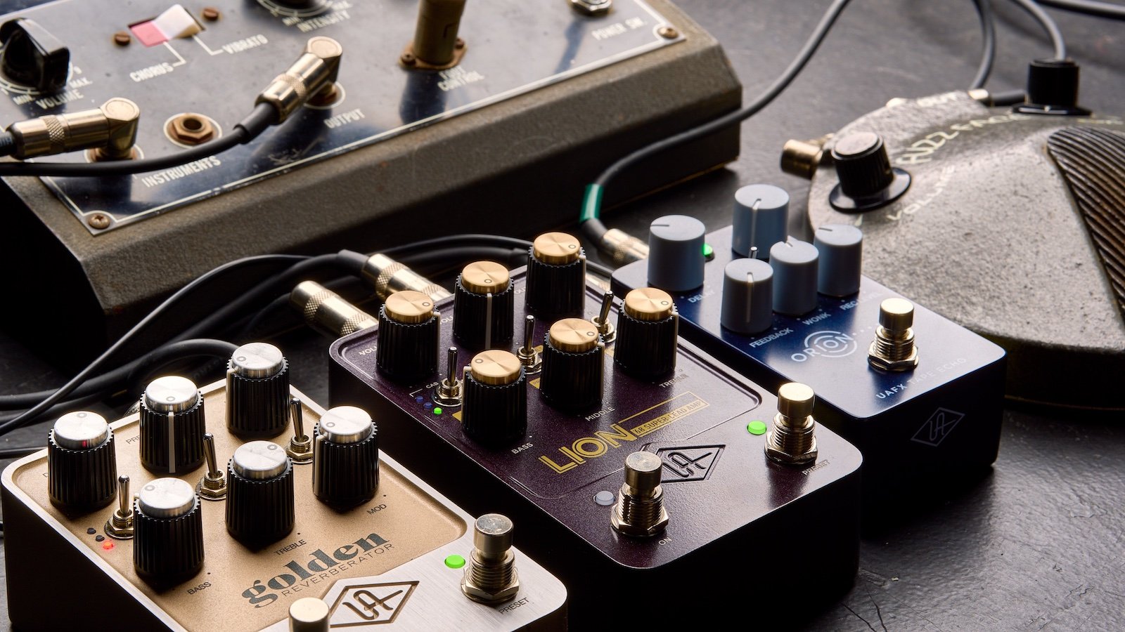 Universal Audio Lion ’68 Super Lead Amp emulator pedal produces iconic plexi tones