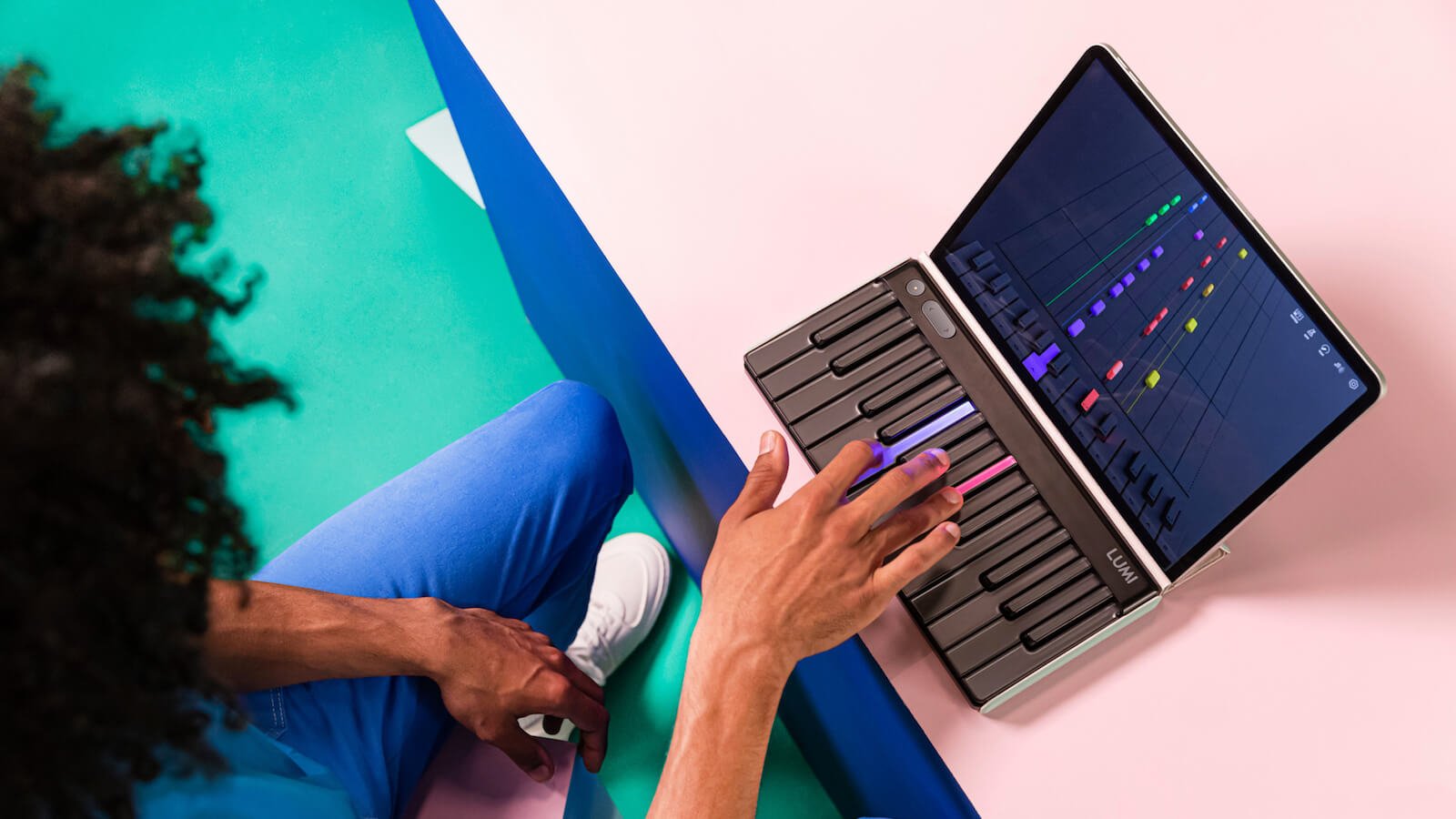 ROLI LUMI Keys portable beginner’s keyboard features lights to guide you as you play songs
