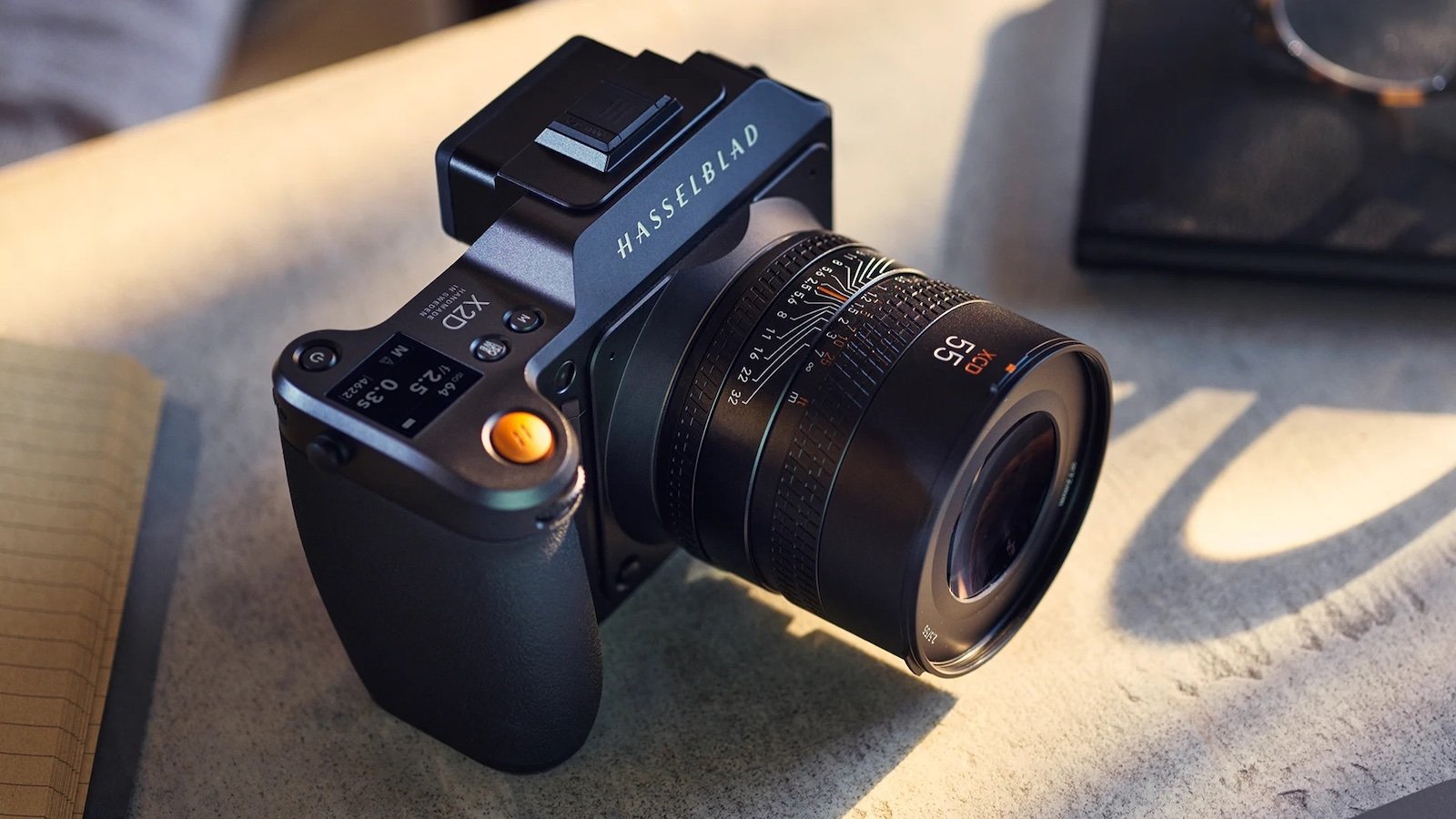 Hasselblad X2D 100C medium-format mirrorless digital camera body has a 100 MP CMOS sensor
