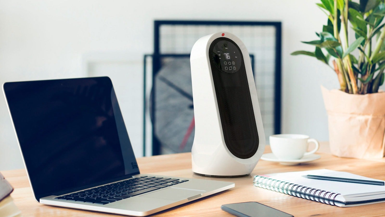 Atomi Tabletop Smart Heater offers seamless wireless control via Wi-Fi connectivity