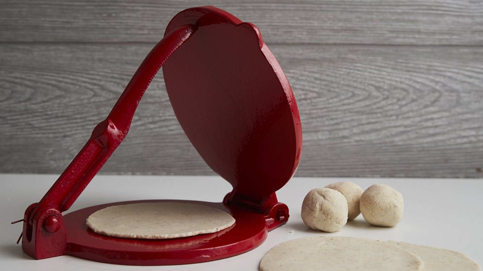 Verve Culture Tortilla Press Kit features cast iron for uniform homemade tortillas