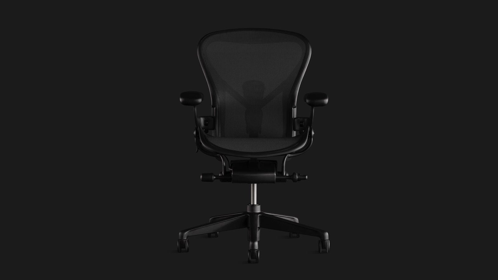 HermanMiller Aeron Chair ergonomic gaming seat has injected-molded foam