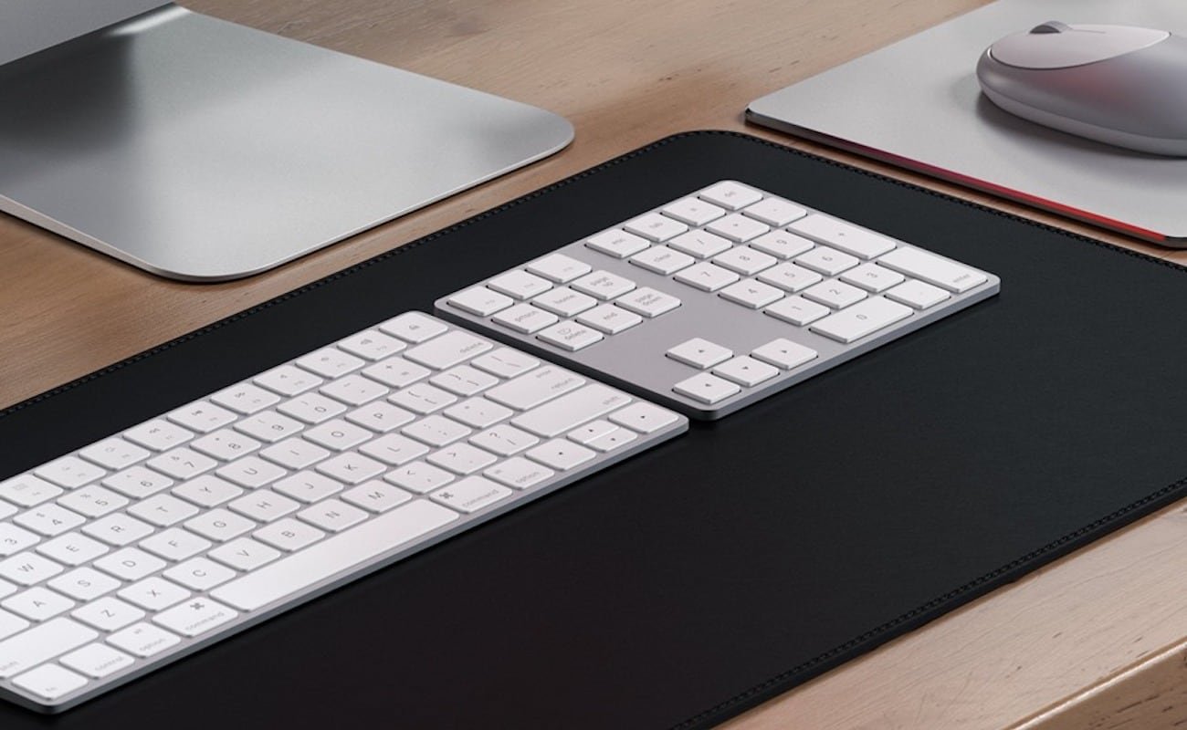 Satechi Bluetooth Extended Keypad Sleek Keyboard provides a numpad, shortcut keys, and more