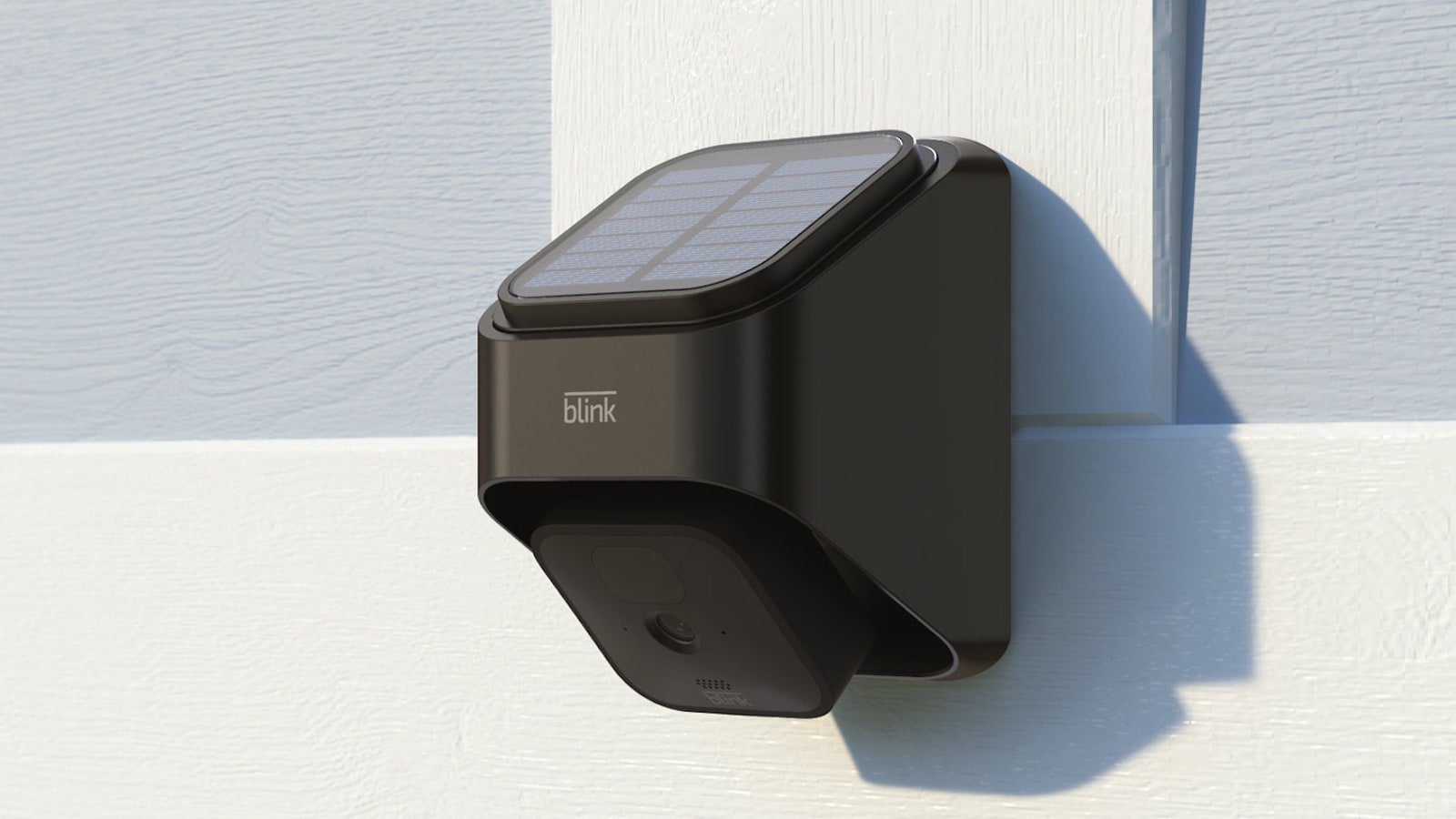 Blink Solar Panel Charging Mount uses the sun’s power to charge the Blink Outdoor