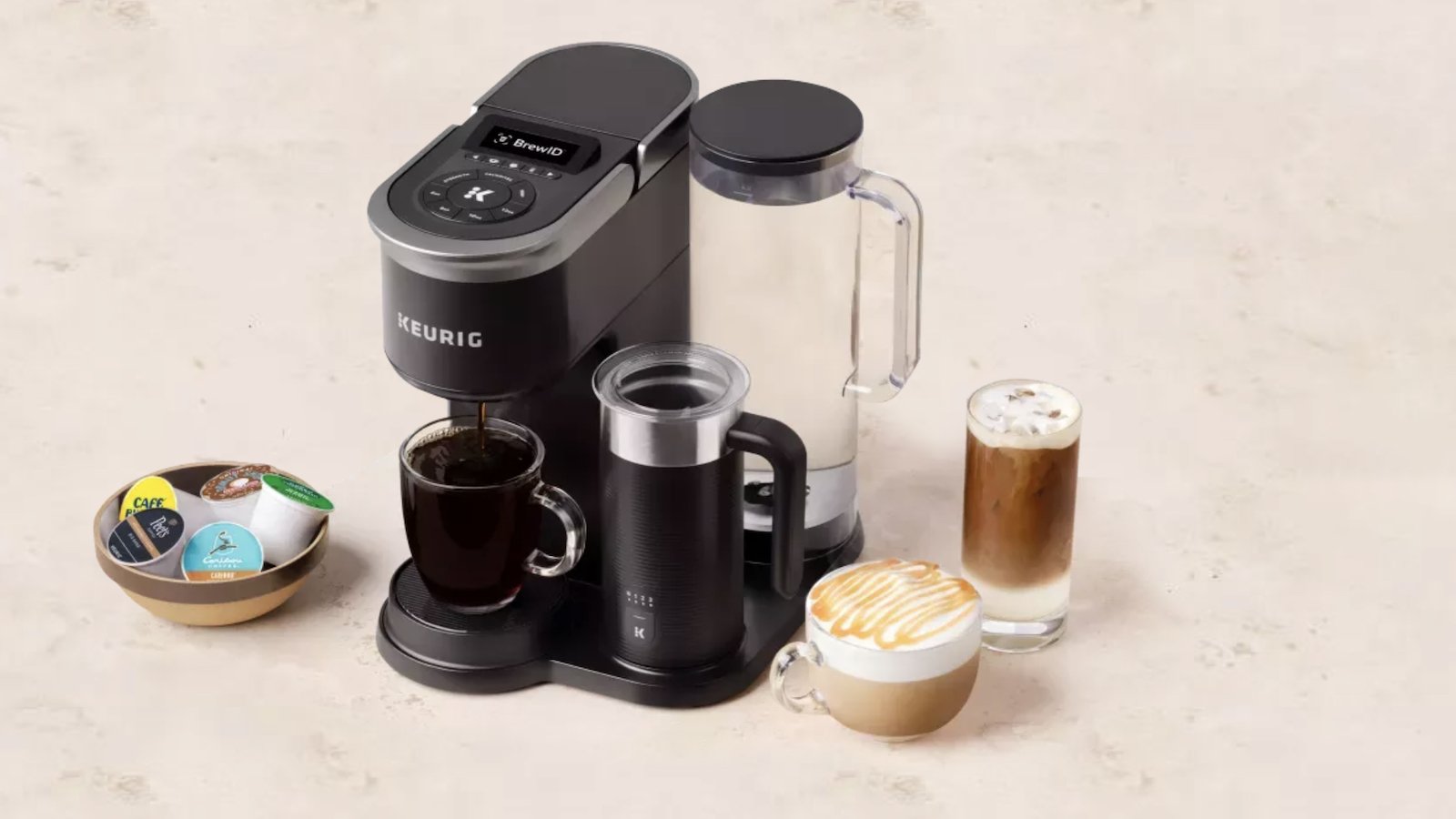 Keurig K-Café SMART Single Serve Coffee Maker recommends coffeehouse drinks based on your taste