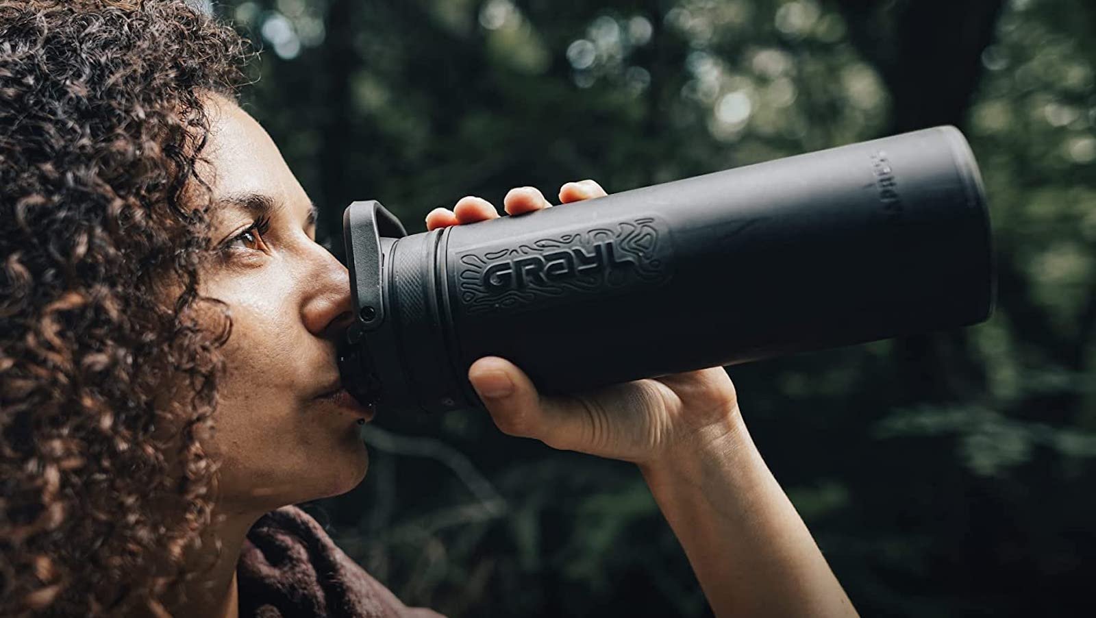 GRAYL 16.9oz UltraPress Purifier Bottle is a hiking must-have that fits in any backpack