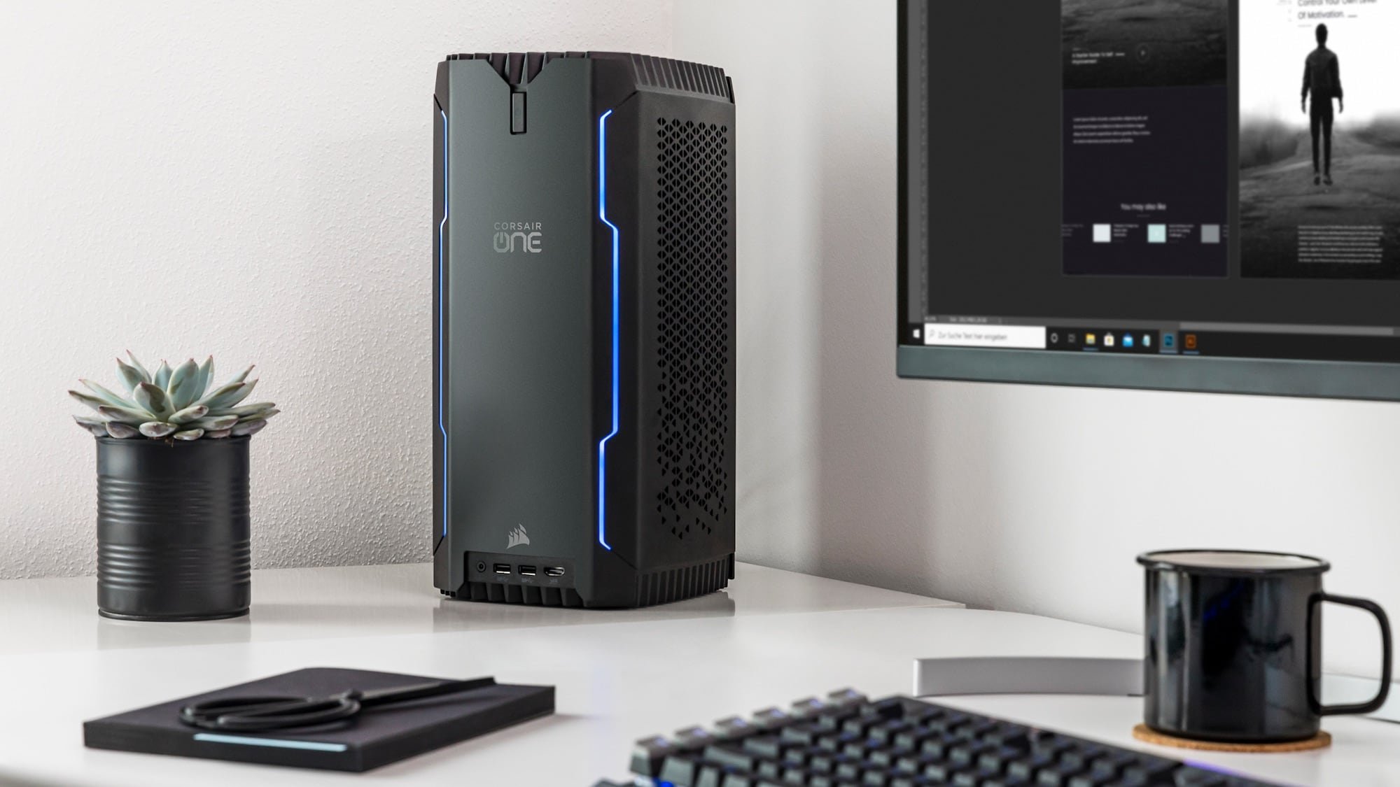 CORSAIR ONE a100 compact gaming PC delivers high performance from a small package