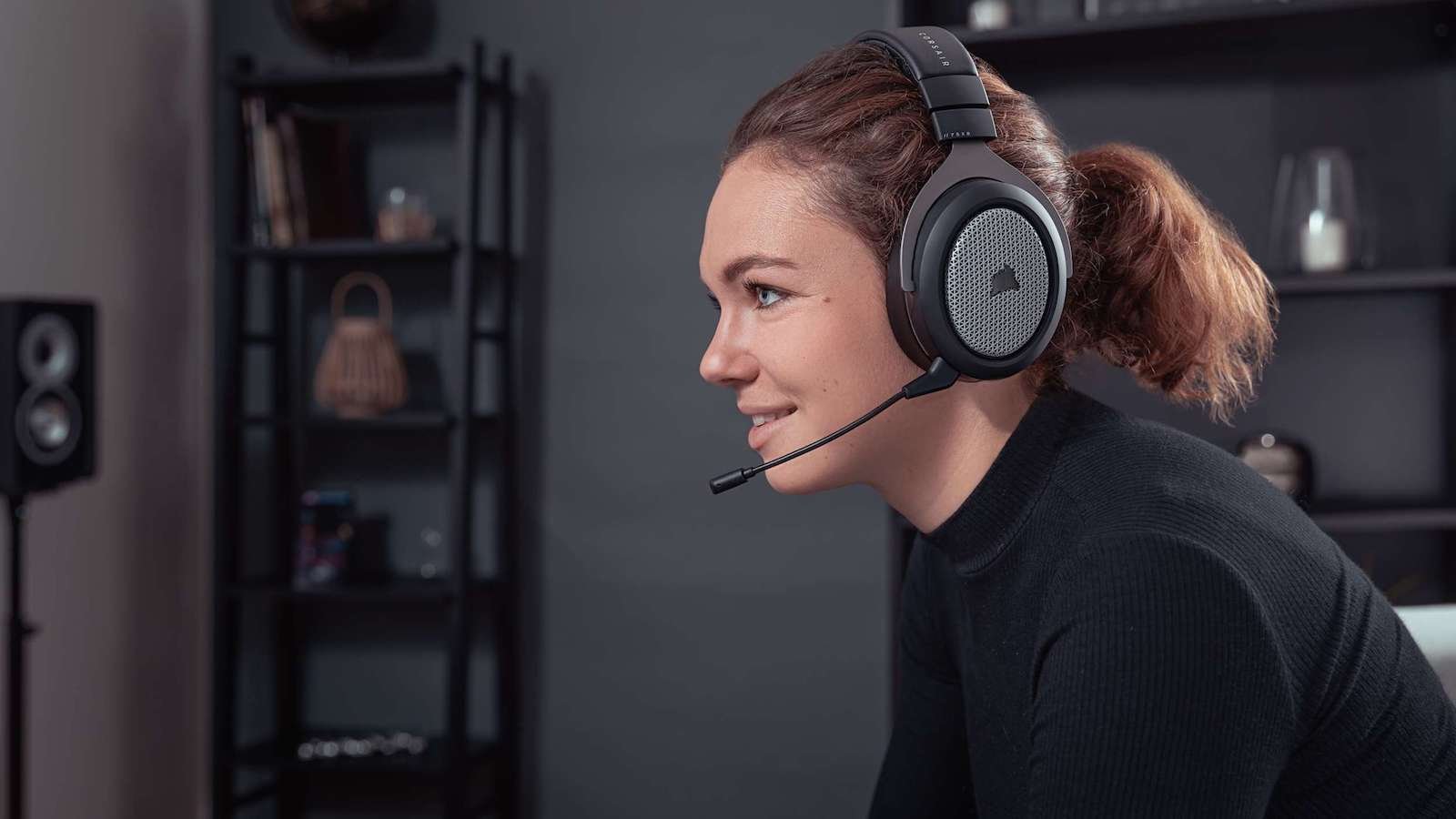 CORSAIR HS75 XB wireless gaming headset features high-quality Dolby Atmos audio
