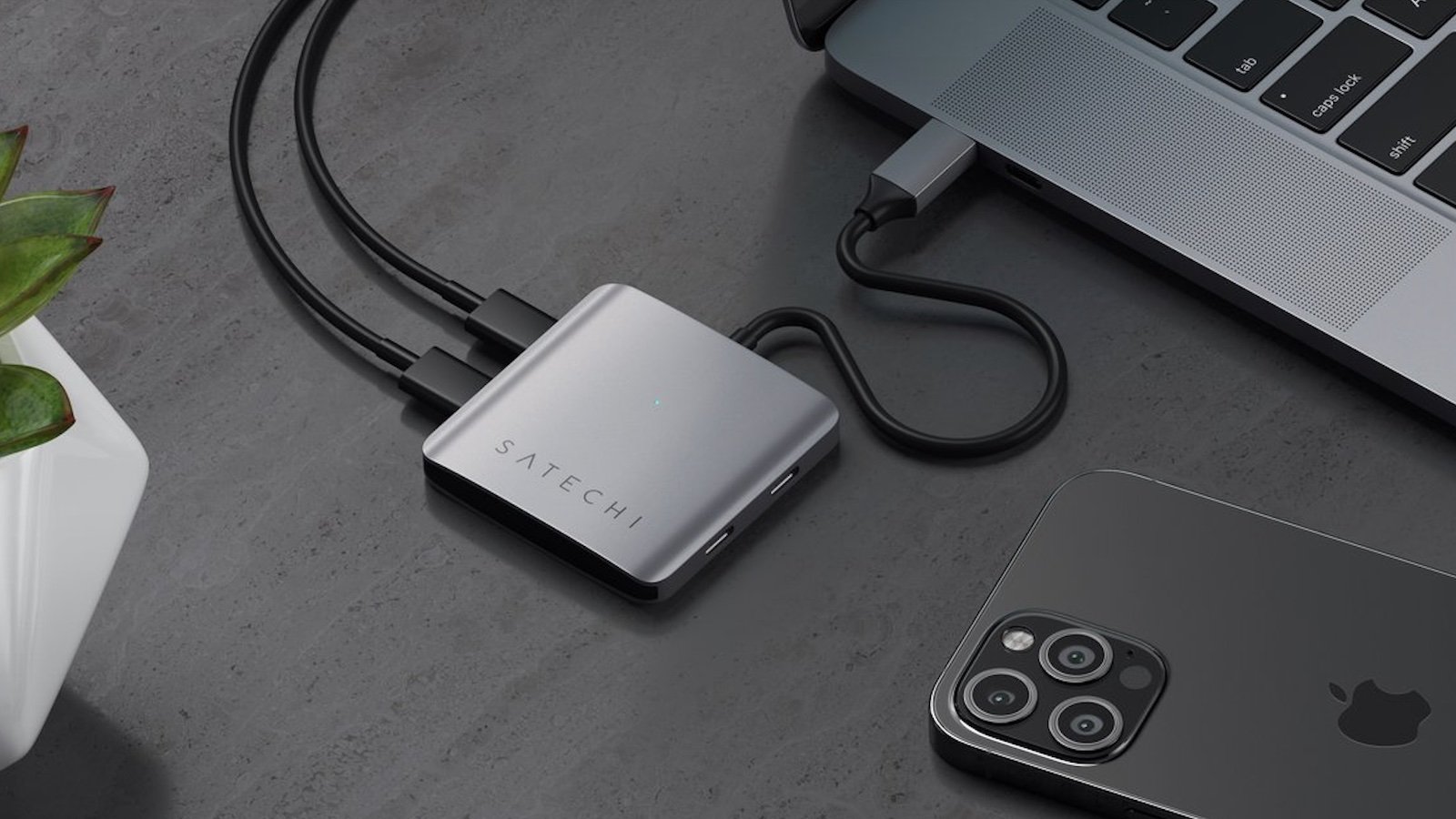 Satechi 4-Port USB-C Hub comes with USB-C Gen 1 data ports for easy backups and more