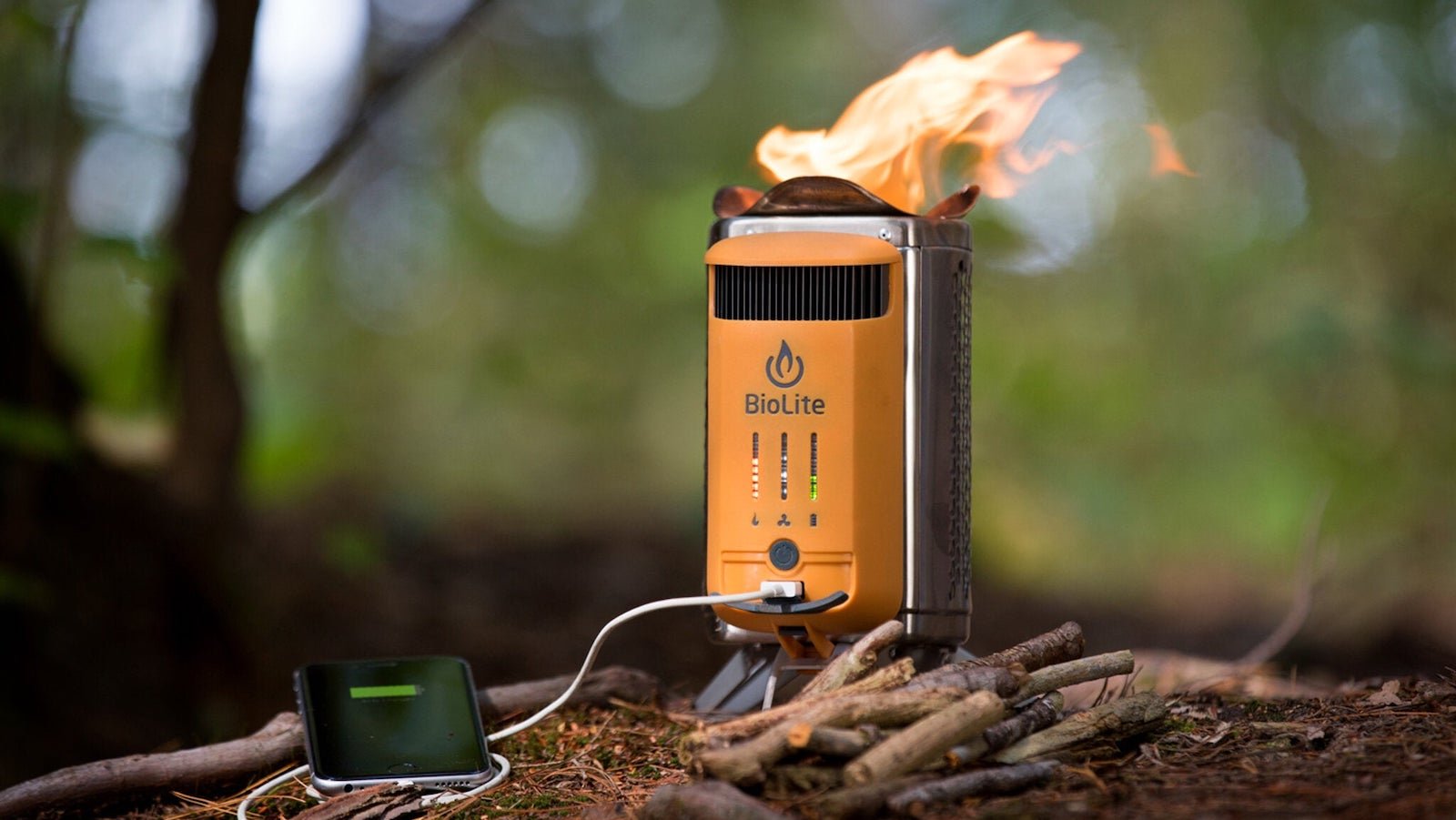 BioLite CampStove 2+ electricity-generating wood stove turns your fire into power