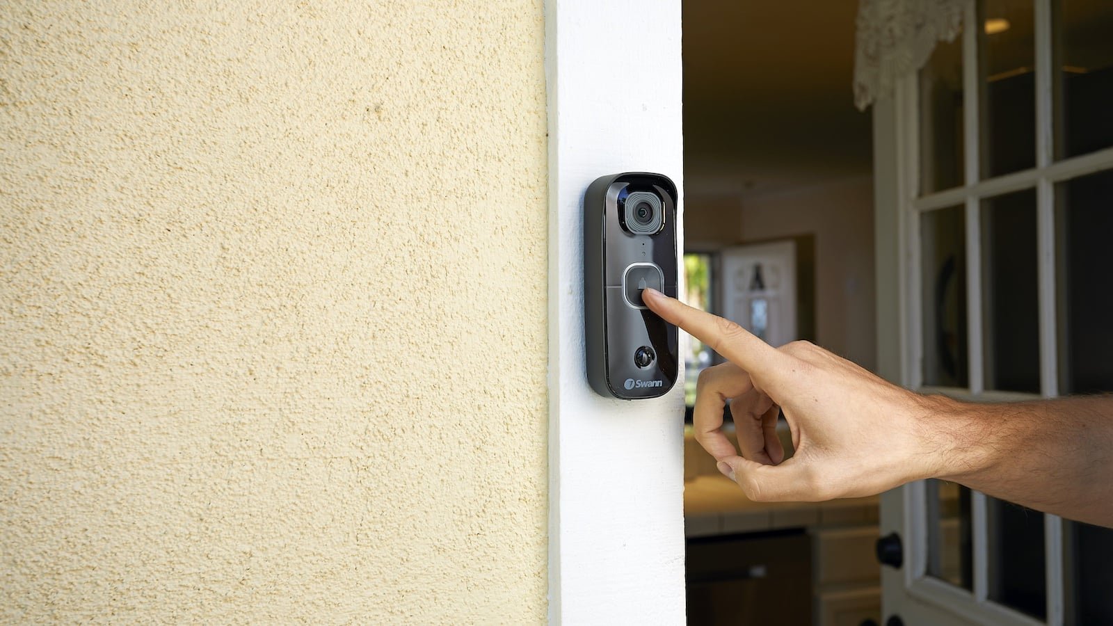 SwannBuddy Smart Wireless Video Doorbell senses heat, motion and people for security