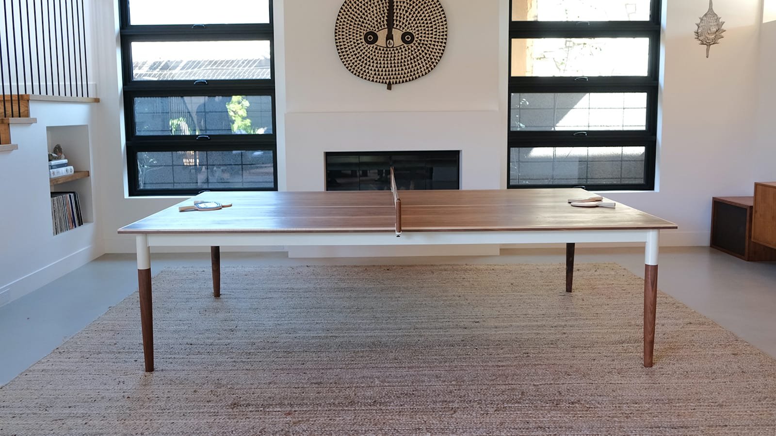 Sean Woolsey Studio Pong Springs ping pong table has a timeless MCM design