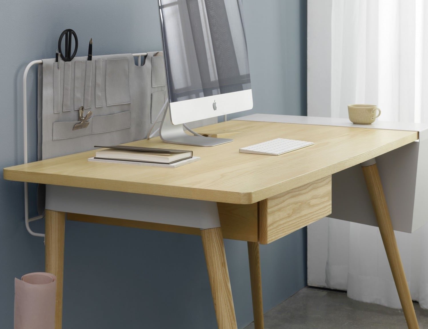 Mario Tsai Pure Desk Handcrafted Wooden Workspace combines elegancy and efficiency