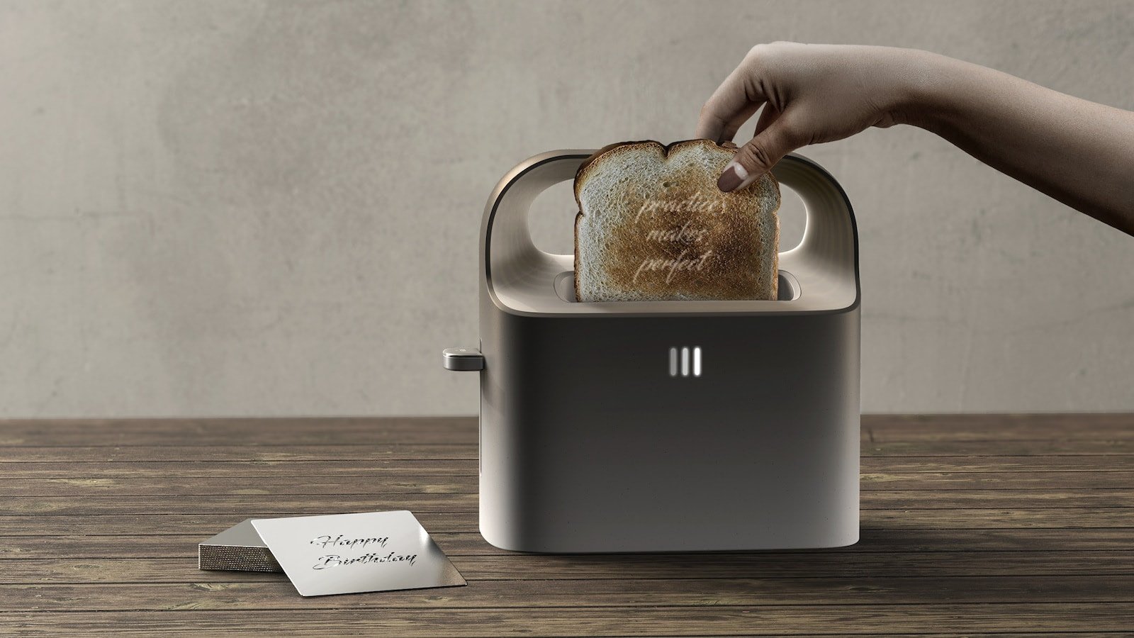 Party Hoaster imprinting toaster helps you celebrate intimate events