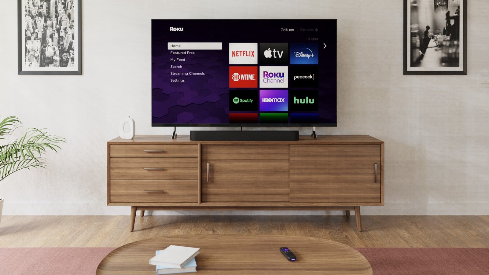 Roku All-in-One Streambar Pro features 4K streaming and cinematic sound