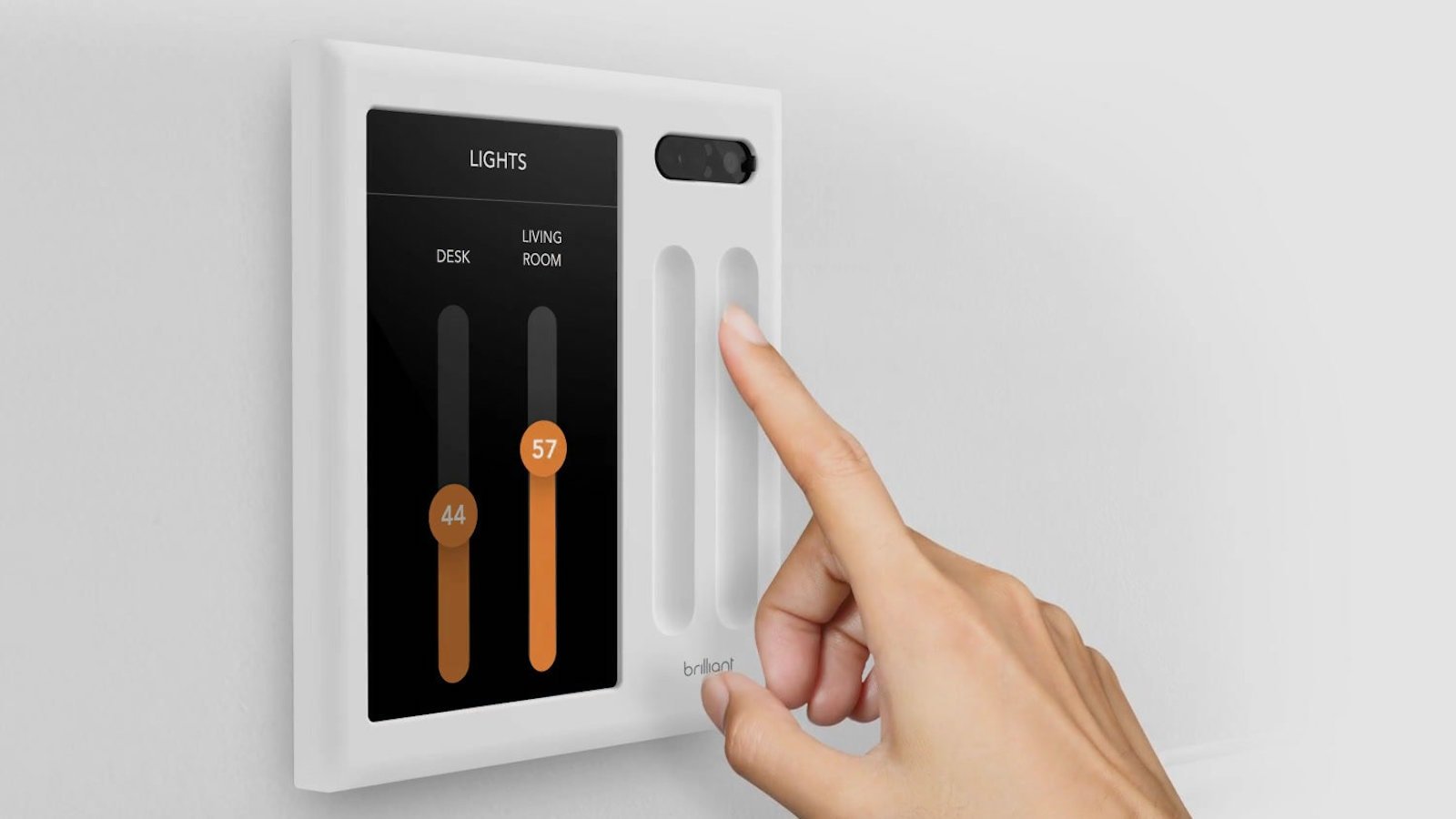 Brilliant 2-Switch Panel smart home controller gives you all-in-one control with an app