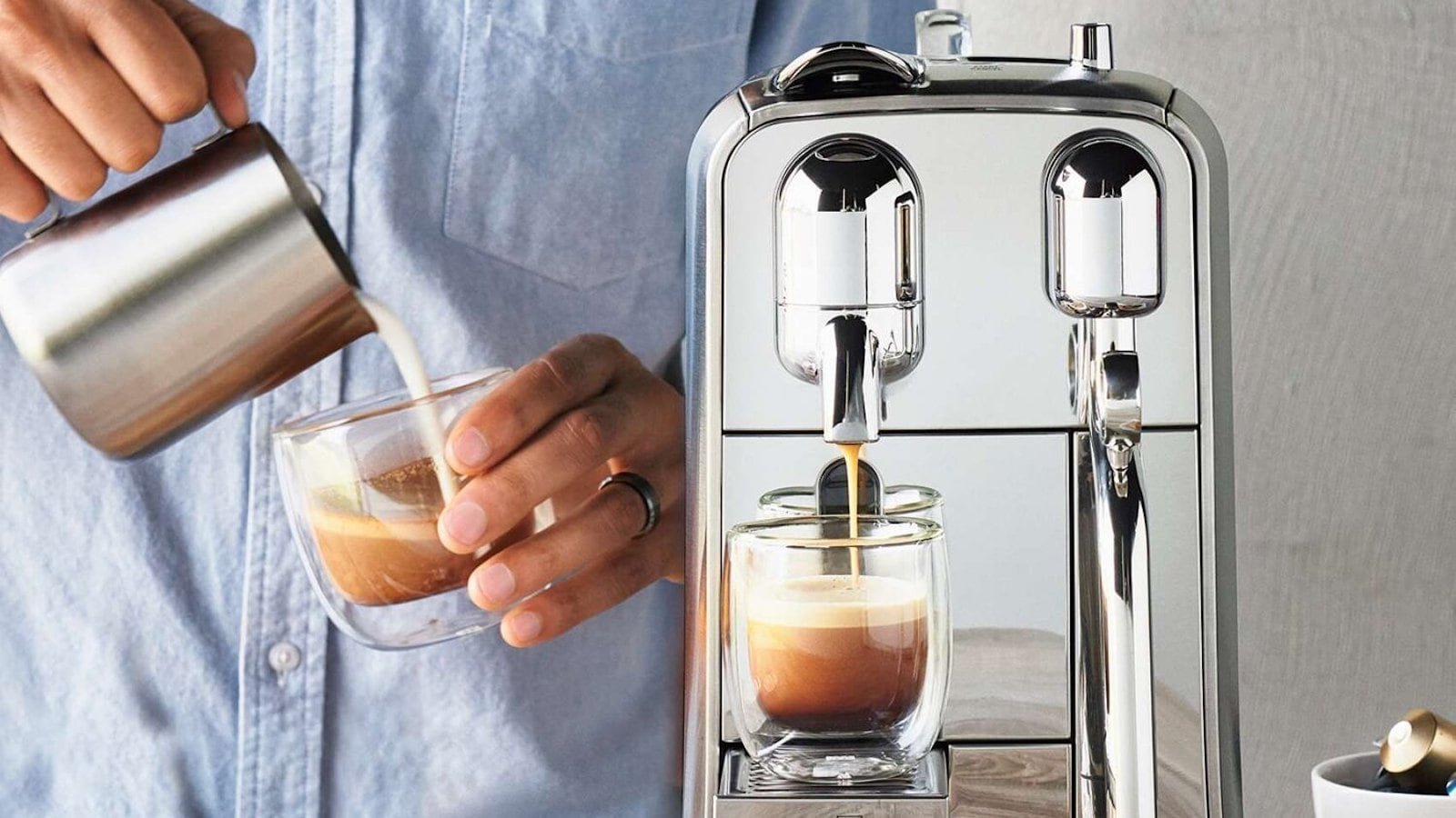 Nespresso Creatista Plus espresso drink maker heats up in only 3 seconds
