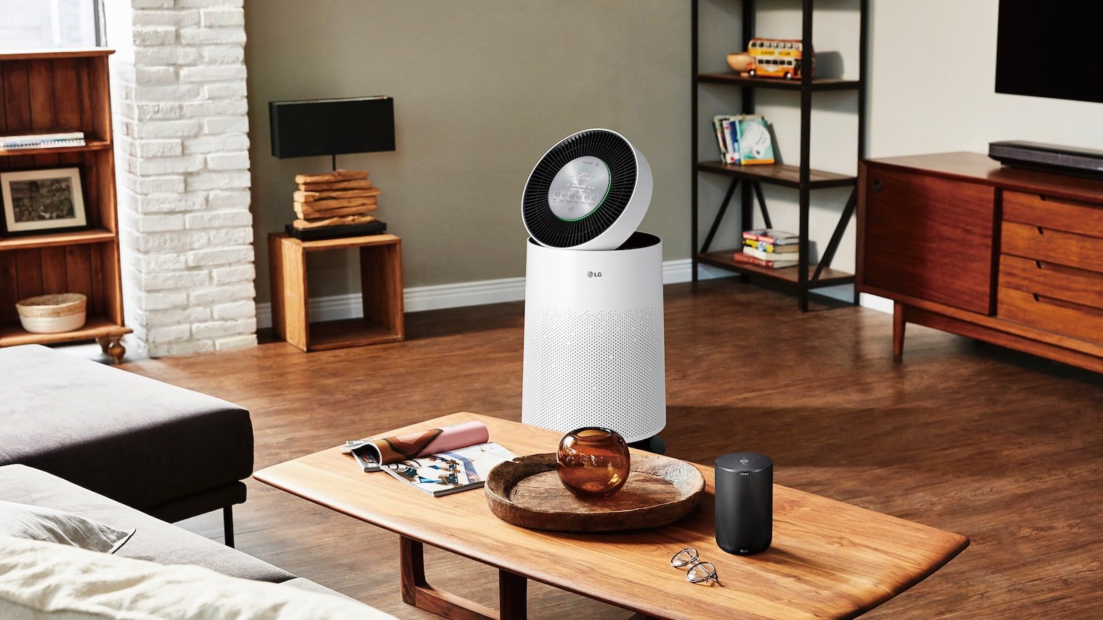 LG PuriCare 360° SmartThinQ air purifier cleans the air in rooms up to 310 square feet