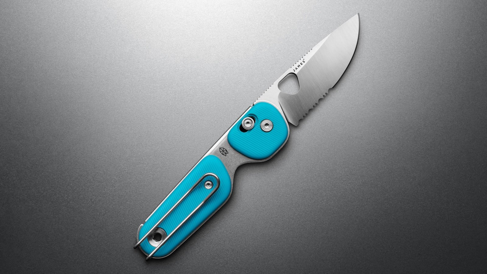 The James Brand The Redstone outdoor adventure knife features a 2.5-inch, steel blade
