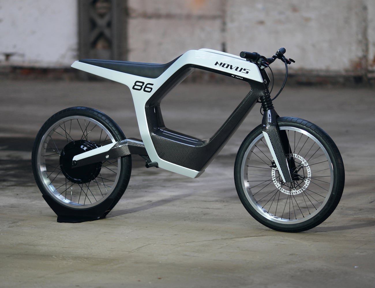 Novus Electric Carbon Fiber Motorcycle