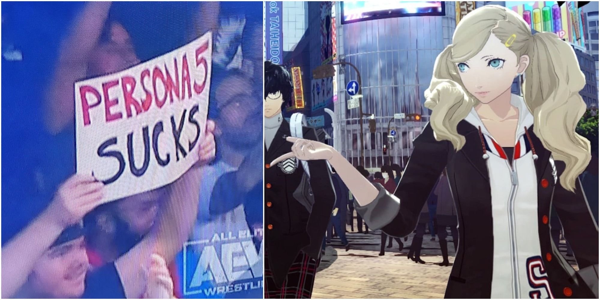 Wrestling Fans Are Using Signs To Profess Their Live For RPGs