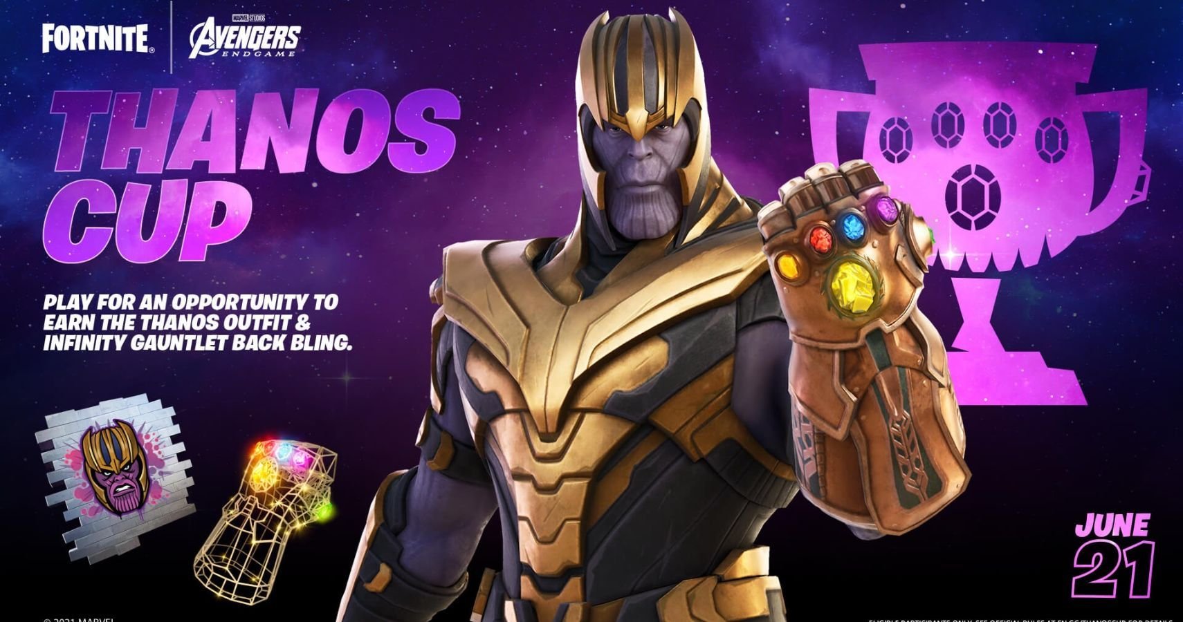 Fortnite Thanos Cup Begins On June 21, Rewards Include Thanos Outfit and Back Bling