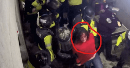 J-6 Attorney Releases Video of Capitol Police Pummeling Female Trump Supporter Victoria White in Tunnel Area -- Beating Her with Batons, Punching Her in Face, Then They Paraded Her Through Capitol (VIDEO) | The Gateway Pundit | by Jim Hoft
