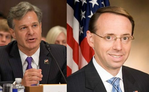 MORE DEEP STATE CRIMES: Rod Rosenstein and FBI Director Wray LIED TO TRUMP and Congress– Said He Was Not Under Investigation