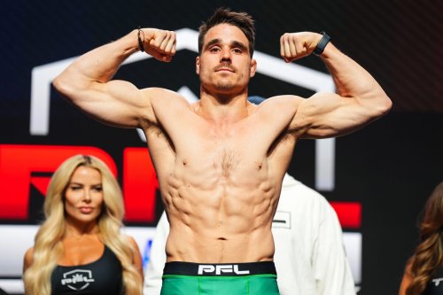 Canadian lightweight Michael Dufort submits Denmark’s Mads Burnell in PFL action