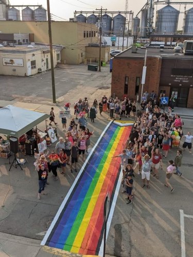 LGBTQ students look to the future after Alberta town bans Pride flags, rainbow crosswalks