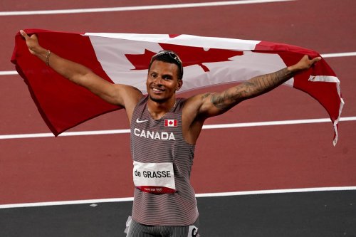 Andre De Grasse, other sprinters decry U.S. high schoolers being penalized for celebrating