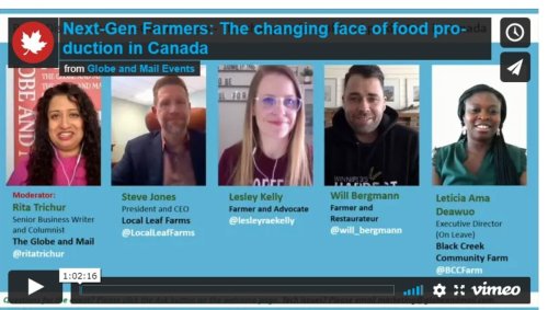 Shifting approaches to farming in Canada
