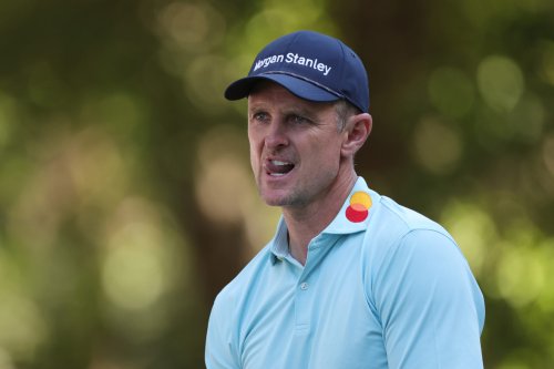 Justin Rose reacts after finishing outside the top 40 at the RBC Heritage just a week after losing to Rory McIlroy at The Masters