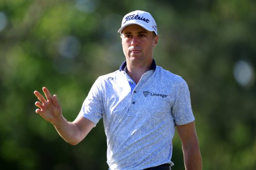 Justin Thomas' immediate reaction after losing the Valspar Championship to Viktor Hovland on the final few holes