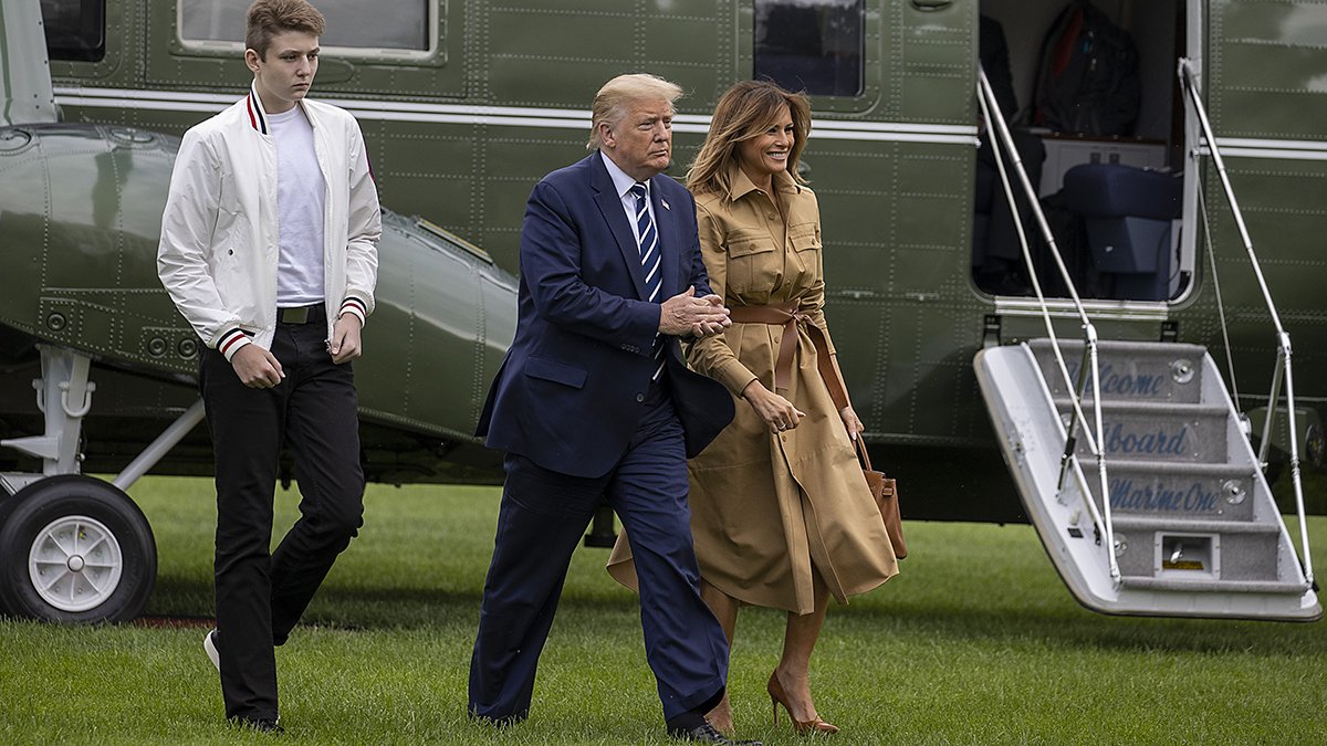 Melania Trump appears to avoid holding Trump's hand again in video