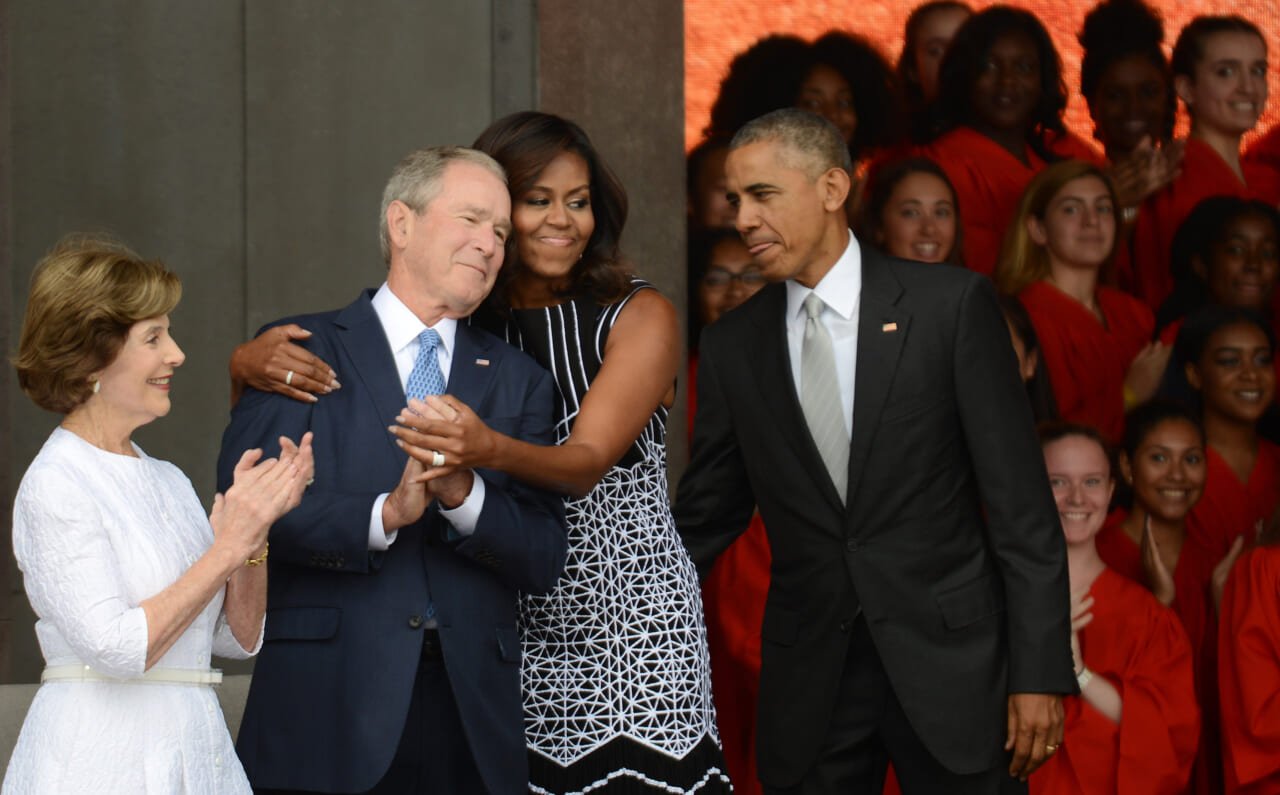 Bush surprised by reaction to his friendship with Michelle Obama