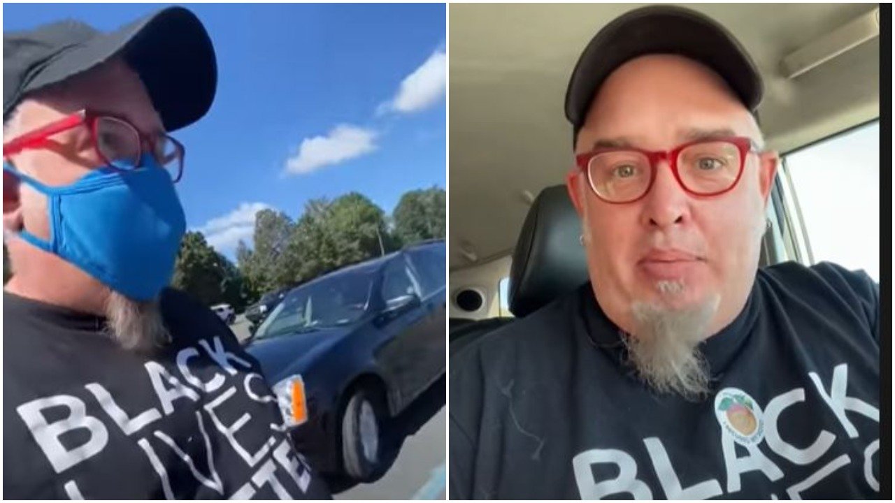 Georgia man told to remove BLM shirt before voting